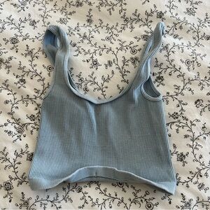 Free People workout tank. Looks small but fits nicely.
